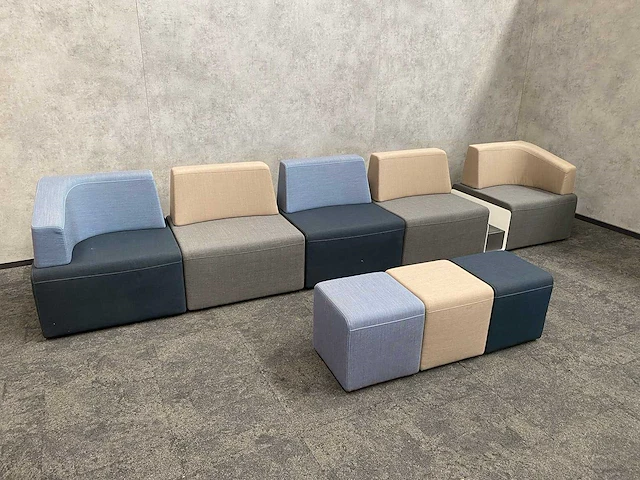 Modulaire lounge sofa - afbeelding 9 van  16