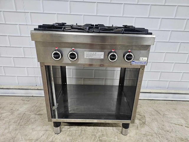 Modular - ceg70 - 4-pits rvs gasfornuis - afbeelding 1 van  5