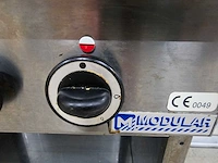 Modular - ceg70 - 4-pits rvs gasfornuis - afbeelding 4 van  5