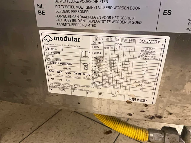 Modular 70/70 pcg gasfornuis - afbeelding 8 van  8