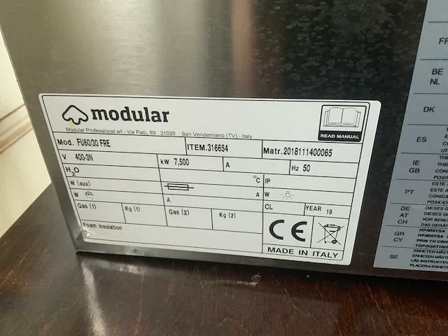 Modular fu60/30 fre friteuse met neutrale unit - afbeelding 7 van  7