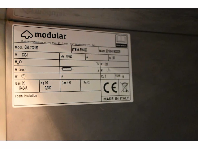 Modular gnl 702 bt rvs vriezer - afbeelding 7 van  7