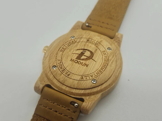 Modun woodwatch herenhorloge - afbeelding 5 van  5