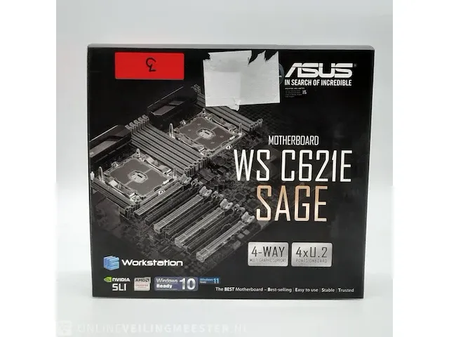 Moederbord asus, ws c621e sage - afbeelding 1 van  11
