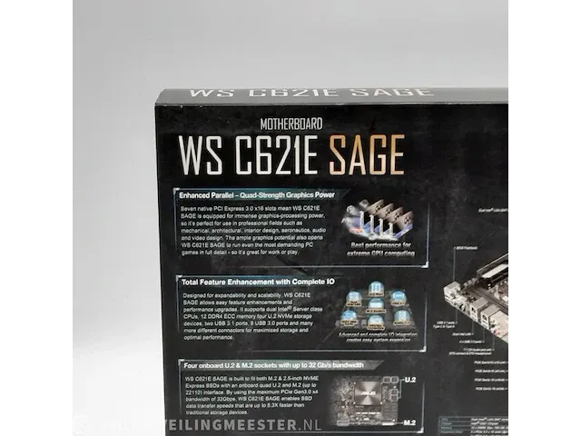 Moederbord asus, ws c621e sage - afbeelding 9 van  11