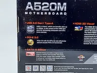 Moederbord biostar, amd a520 socket am4 ddr4-3200 pci-e 3.0 - afbeelding 6 van  8