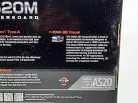 Moederbord biostar, amd a520 socket am4 ddr4-3200 pci-e 3.0 - afbeelding 7 van  8