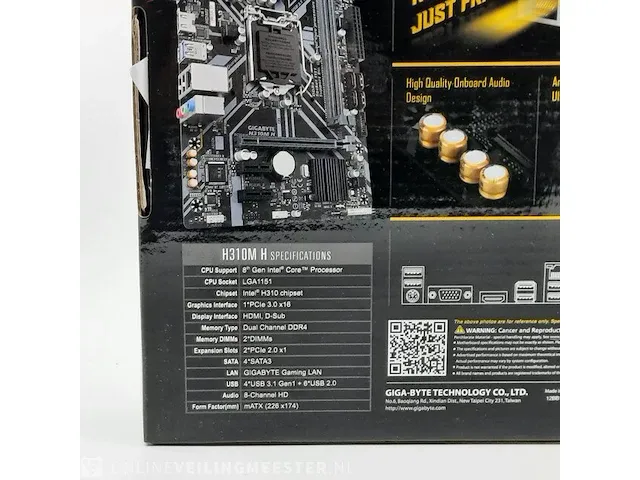 Moederbord gigabyte, h310m h ultra durable lga1151 - afbeelding 8 van  9