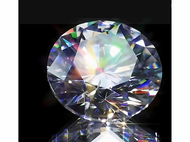Moissanite - circa 1.5 crt (gecertificeerd) - afbeelding 2 van  6