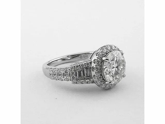 Moissanite 2 carat verlovingsring - afbeelding 2 van  4