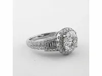 Moissanite 2 carat verlovingsring - afbeelding 2 van  4
