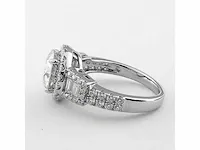 Moissanite 2 carat verlovingsring - afbeelding 3 van  4
