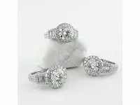 Moissanite 2 carat verlovingsring - afbeelding 4 van  4
