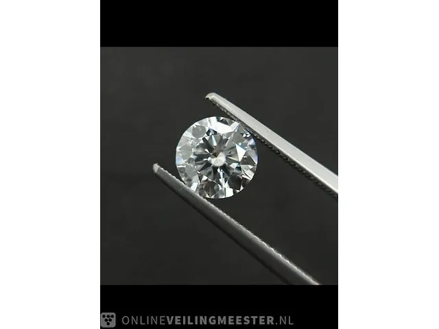 Moissanite, briljant geslepen, wit - afbeelding 1 van  3