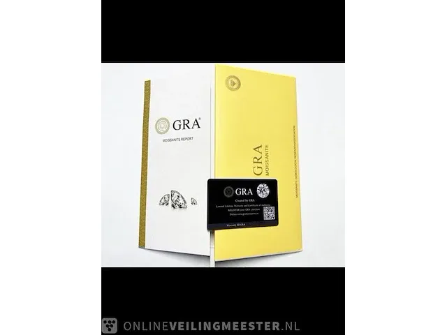 Moissanite, briljant geslepen, wit - afbeelding 3 van  3