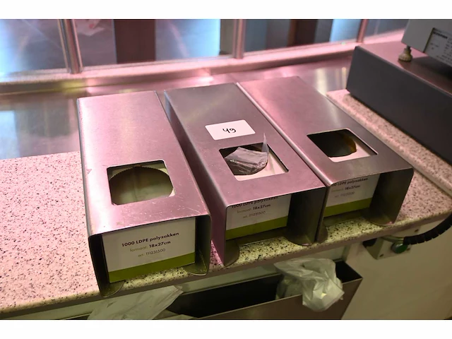 Mokrupak rvs dispenser (3x) - afbeelding 1 van  3