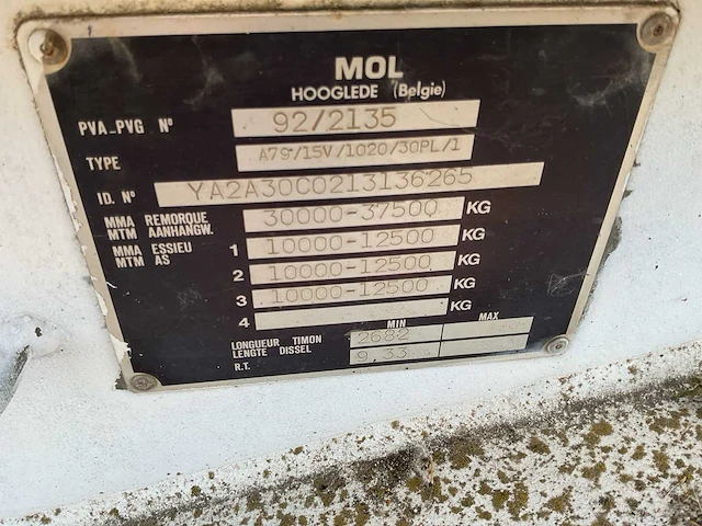 Mol a79 aanhangwagen - afbeelding 2 van  10