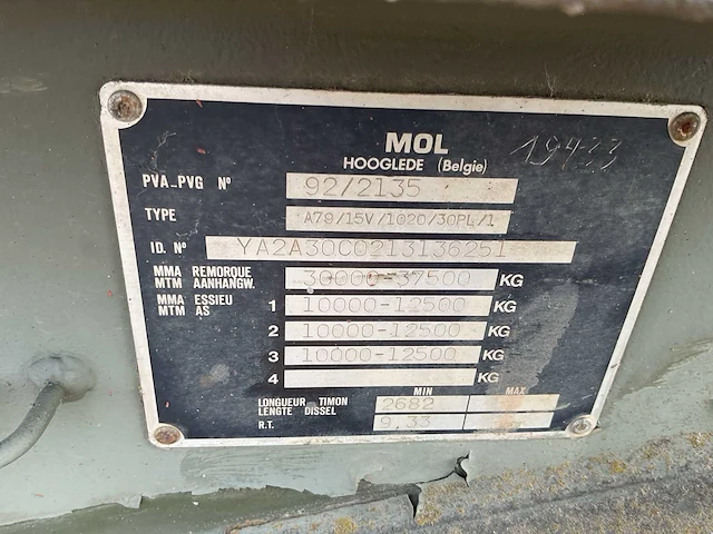 Mol a79 aanhangwagen - afbeelding 9 van  9