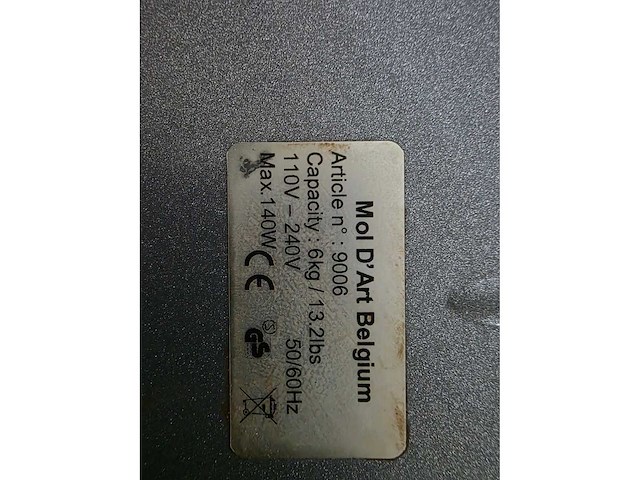 Mol d'art belgium - 9006 - 6kg - couverture bak - afbeelding 4 van  4