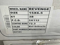 Momo revenge 15” 5x112 velgen set - afbeelding 5 van  5