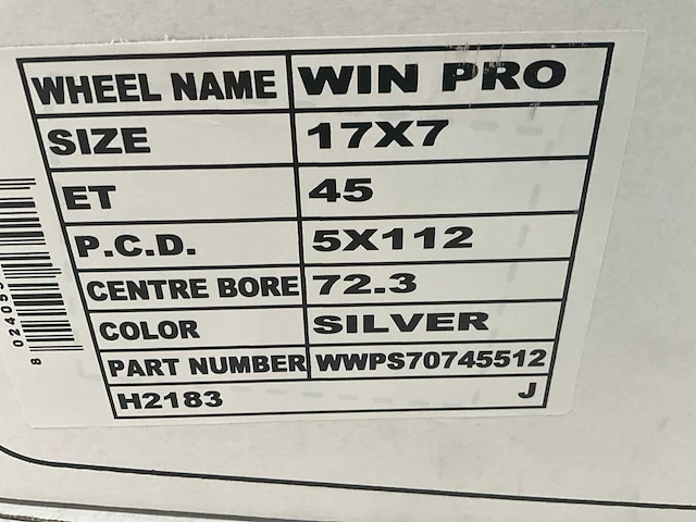 Momo win pro 17” 5x112 velgen set - afbeelding 3 van  3