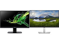 Mon acer 23.8inch / f-hd / vga / hdmi / / black + dell p2722h - full hd ips 60hz monitor - 27 inch - afbeelding 1 van  2