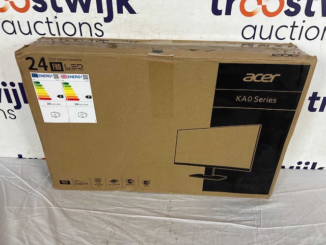 Mon acer 23.8inch / f-hd / vga / hdmi / / black + dell p2722h - full hd ips 60hz monitor - 27 inch - afbeelding 2 van  2