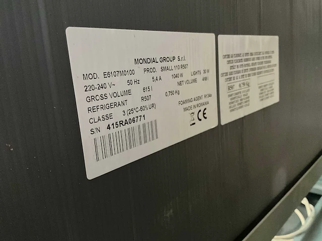 Mondial group framec e6107m0100 koelvitrine (3x) - afbeelding 8 van  8