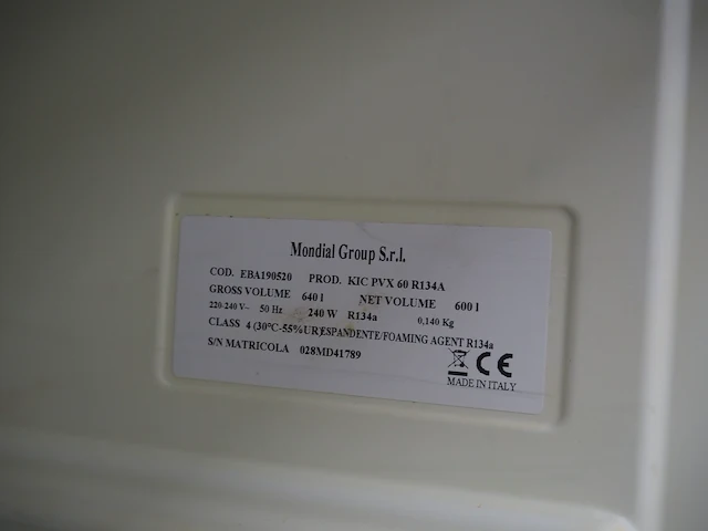 Mondial groups.r.l refrigerator - afbeelding 6 van  6