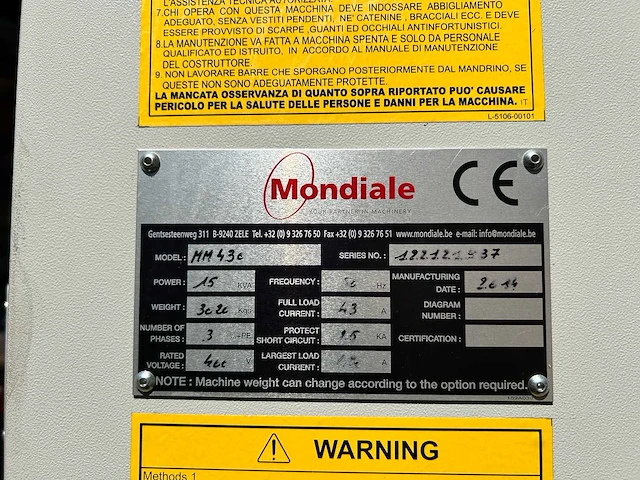 Mondiale / challanger - micromill 430 - cnc freesmachine - 2014 - afbeelding 3 van  13