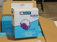 Mondkampjes m-safe ffp2 nr 6220. ca. 1500 stuks in 4 dozen. - afbeelding 3 van  3
