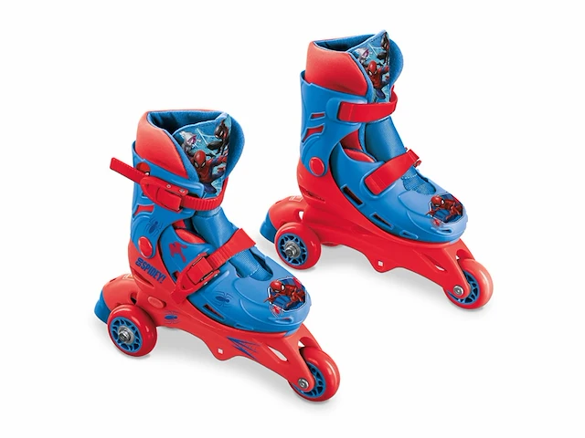 Mondo marvel spiderman 28631 verstelbare inline skates pvc wielen maat s/maat 29/32 - afbeelding 1 van  4
