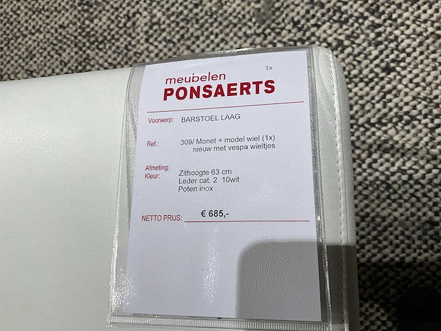 Monet verrijdbare barstoel laag - afbeelding 9 van  9