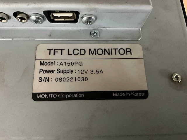 Monito a150pg tft lcd monitor - afbeelding 4 van  4