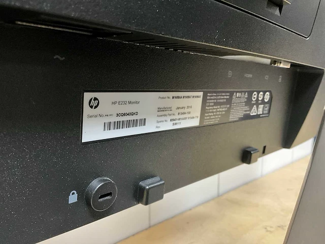 Monitor - hp - e232 - afbeelding 4 van  4