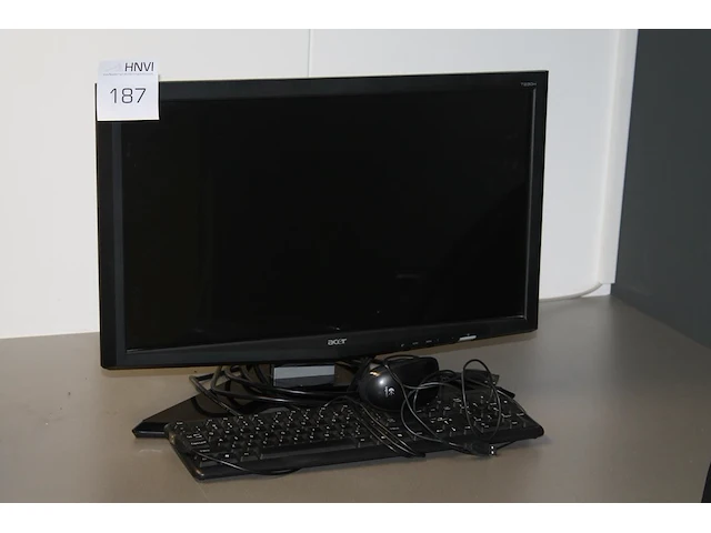 Monitor acer t230h 23 inch, toetsenbord en muis. - afbeelding 1 van  3