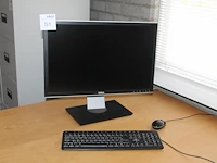 Monitor dell 24 inch, toetsenbord en muis. - afbeelding 1 van  2