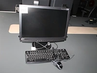 Monitor eizo flexscan s240w 24 inch s2111w 21 met toetsenbord en muis. - afbeelding 1 van  2