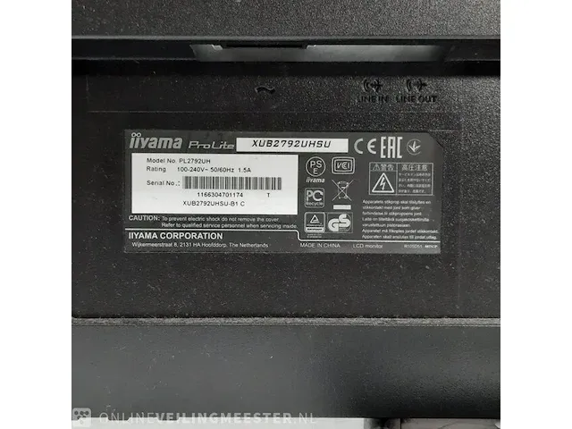 Monitor iiyama, pro lite xub2792uhsu - afbeelding 11 van  12