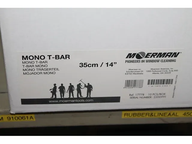Mono t-bar moerman met breedte 35 cm. 10 stuks in doos. - afbeelding 2 van  2