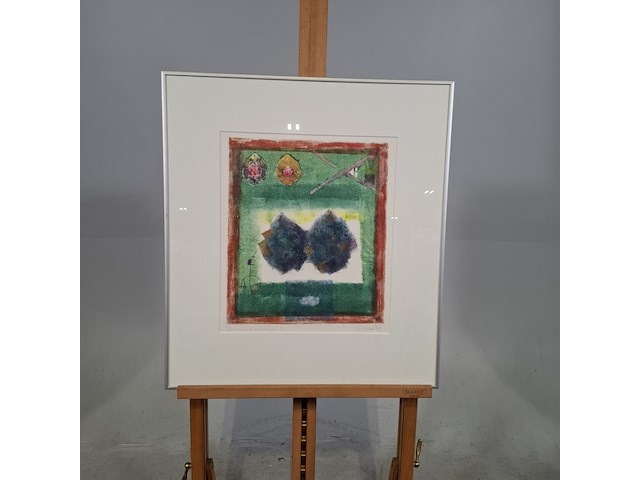 Monoprint, viviënne lopez de laeo laguna, ze zitten in 't doosje, 1999 - afbeelding 1 van  8