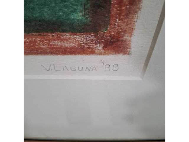 Monoprint, viviënne lopez de laeo laguna, ze zitten in 't doosje, 1999 - afbeelding 4 van  8