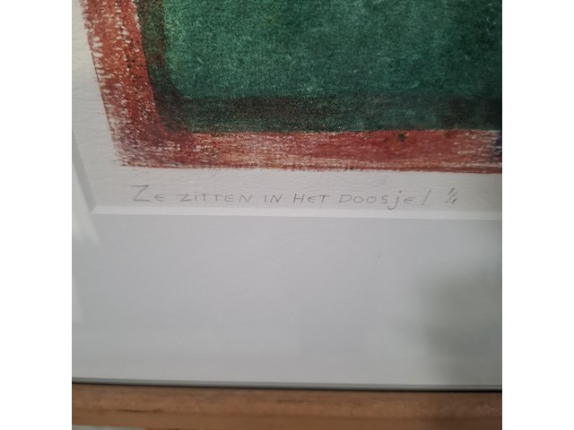 Monoprint, viviënne lopez de laeo laguna, ze zitten in 't doosje, 1999 - afbeelding 5 van  8