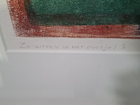 Monoprint, viviënne lopez de laeo laguna, ze zitten in 't doosje, 1999 - afbeelding 5 van  8