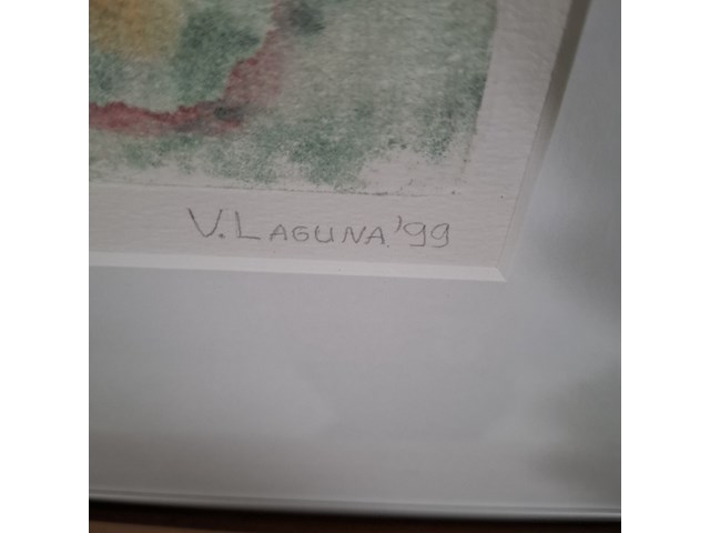 Monoprint, viviënne lopez de leao laguna, kiemen, 1999 - afbeelding 4 van  8