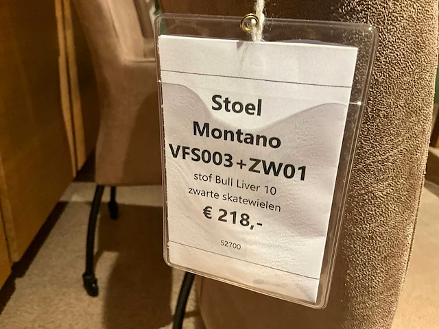 Montano verrijdbare eetkamerstoel (4x) - afbeelding 4 van  4