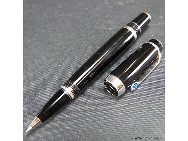 Montblanc bohème blue sapphire rollerball met blauwe steen - afbeelding 3 van  5