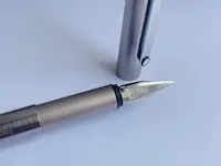 Montblanc slimline vulpen zeldzaam - new old stock - afbeelding 2 van  6