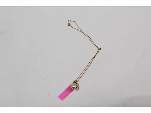 Montebello ketting hoefijzer 925 zilver verguld 15x25mm 45cm - afbeelding 3 van  3