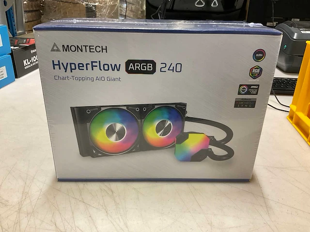 Montech hyperflow argb 240 liquid cooler - afbeelding 1 van  2